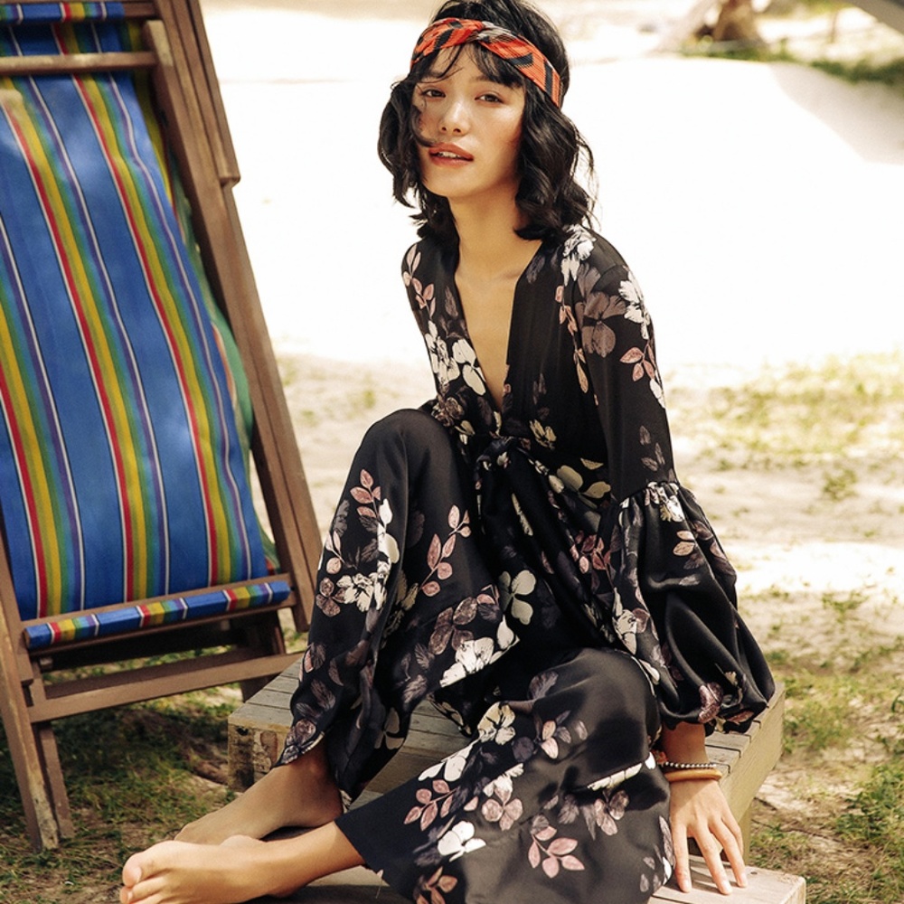 Black Iris Jumpsuit